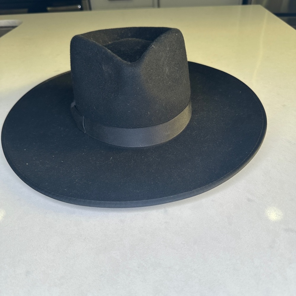 Lack of Color Noir Rancher black wool hat edgy versatile festival Winter Chic 55 - Picture 6 of 11